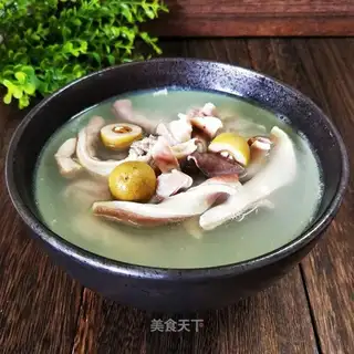 Pig belly olive soup