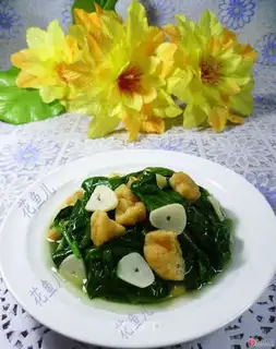 Garlic wood and tofu