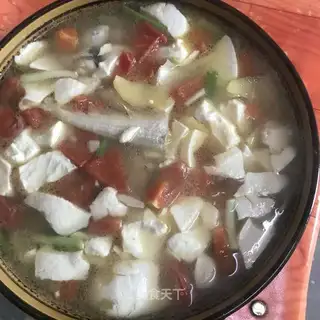 Swordfish tofu soup
