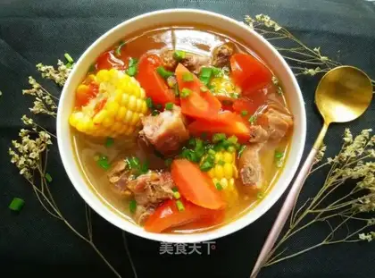 Corn carrots, broccoli