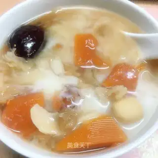 Peach and papaya
