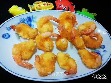 Fried gold shrimp
