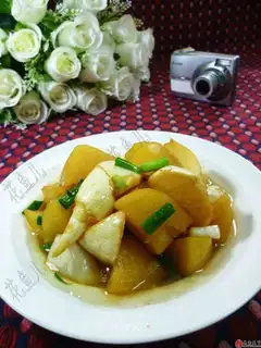Burn potatoes white