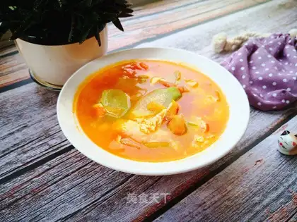 Tomato melon soup
