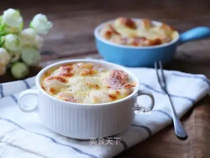 Tuna sausage mashed potatoes