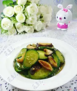 Mushroom fried cucumbers