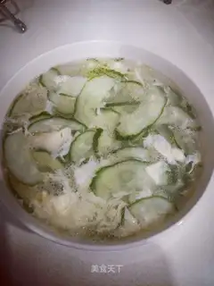 cucumber egg soup