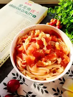 Tomato egg noodles