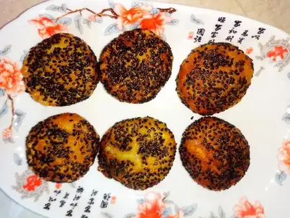 Banana pumpkin rice cake