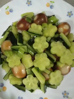 A quail egg cucumber