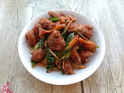 Bean-pealed chicken