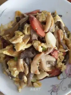 Mushroom fried eggs