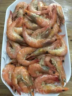 Steam shrimp