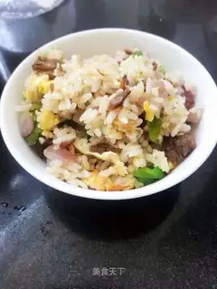 Vegetable beef fried rice