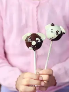 Dog lollipop cake