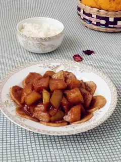 Poached apricot