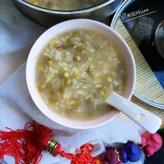 Green bean rice congee