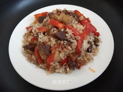 Wind-dry beef rice