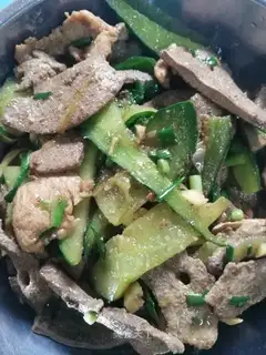 cucumber fried liver