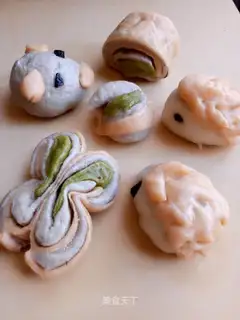 Healthy vegetable color buns