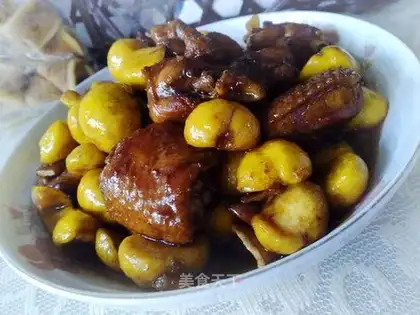Roasted chicken wings with millet