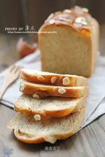 Cream brown sugar and almond toast