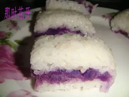 Purple potato jelly cake