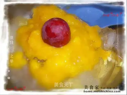 Iced mango sago