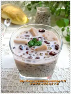 Red bean taro milk sauce