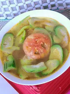 loofah tomato pork bone soup
