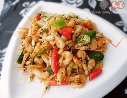 stir-fried river shrimp with spicy sauce