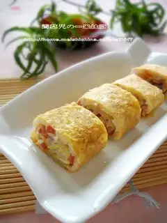 Onion egg burrito