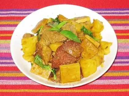 roasted pork with dried tofu
