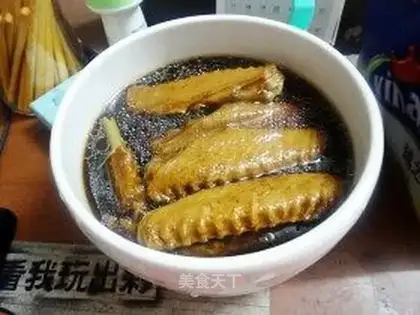 Marinated goose fin