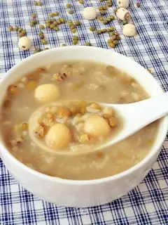 Green Bean Lotus Porridge