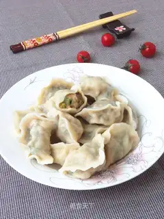 Celery, pork dumplings