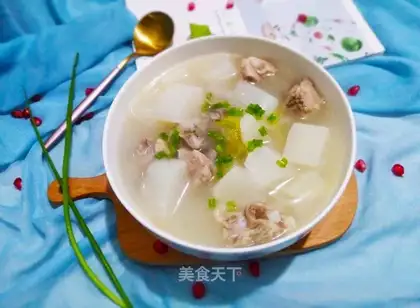 radish steak soup