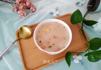 Corn carrot porridge
