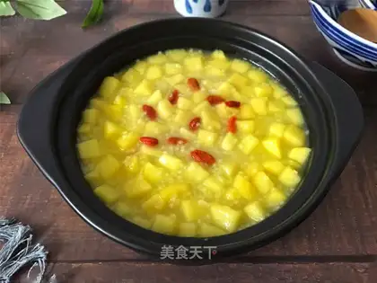 Apple rice porridge