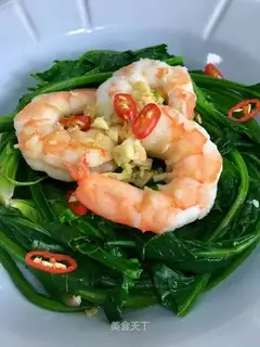 Shrimp spinach