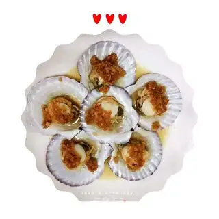 Garlic scallops