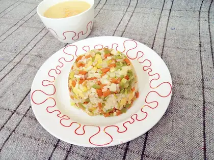 It's time for egg and rice