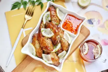 Lemon pepper roasted wings