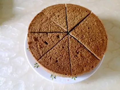 Black sesame ricin cake