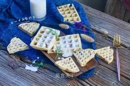 Oatmeal yogurt waffles