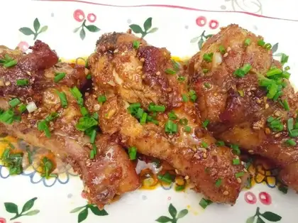 Roasted chicken legs