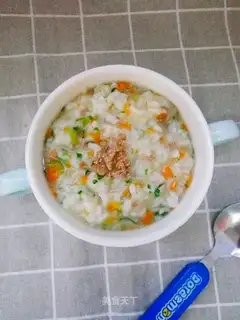 Beef and vegetable porridge