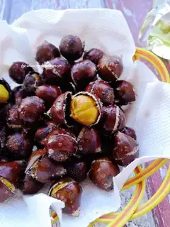 Baked chestnuts