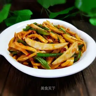 Quail bean fried abalone mushroom