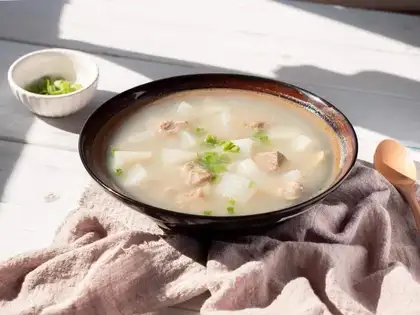 Cow radish soup